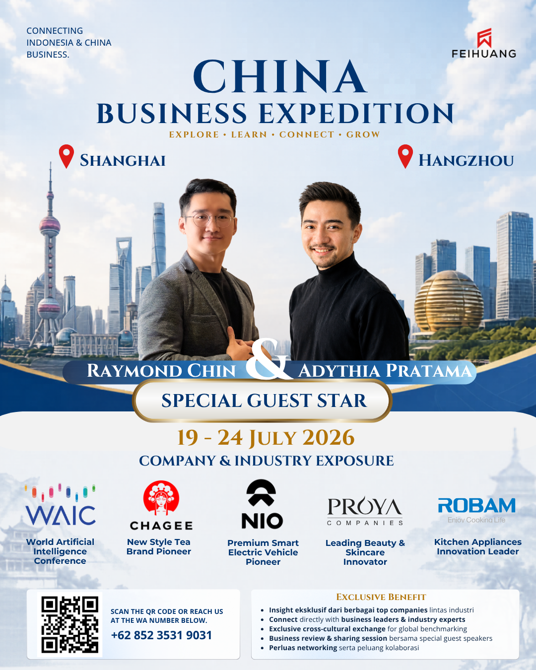 FEIHUANG BUSINESS EXPEDITION TO CHINA with Raymond Chin & Adythia Pratama